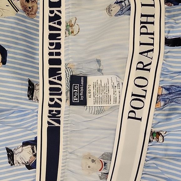 NWT Polo Ralph Lauren Iconic Bear Pajamas - Picture 5 of 6